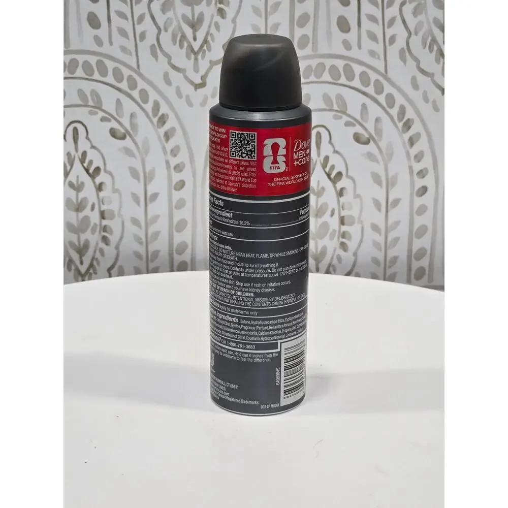 Dove Men + Care Striker Swag Dry Spray Antiperspirant FIFA World Cup 3.8oz